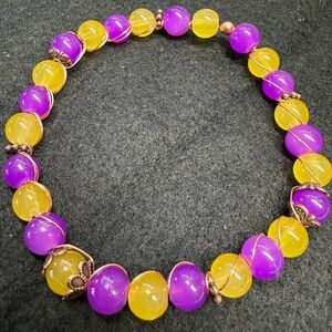Mardi Gras bracelet